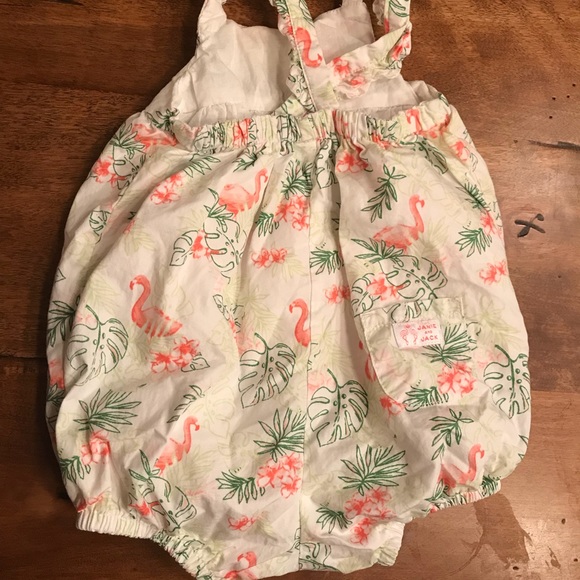 Janie and Jack Flamingo Romper - Picture 3 of 3